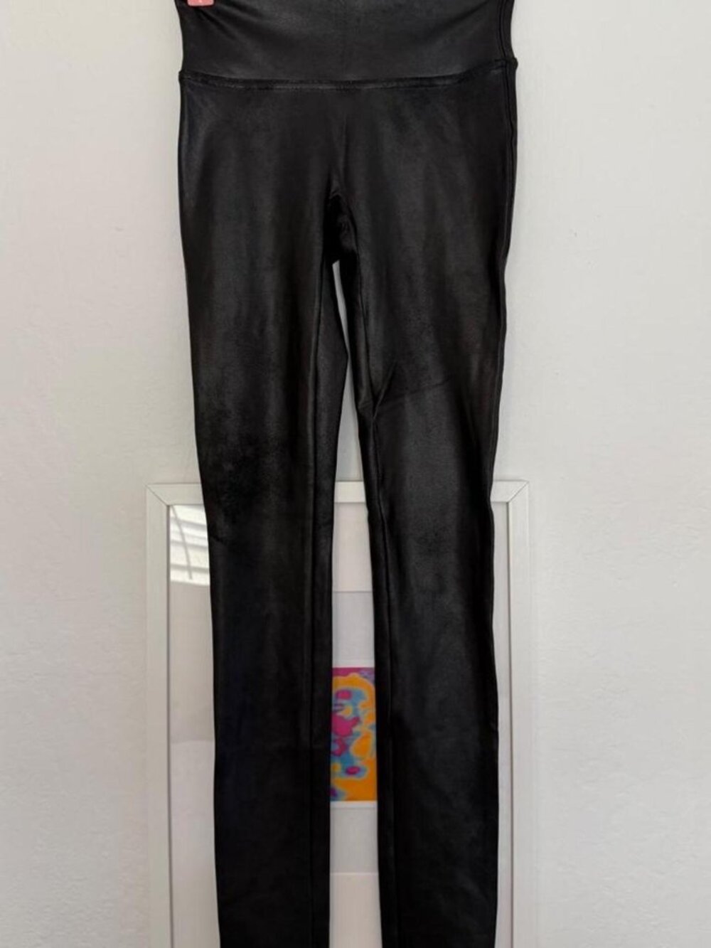 Spanx Faux Leather Leggings High-Waist XS